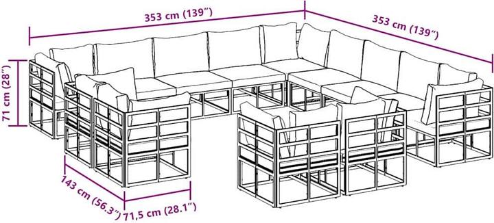 Produktbild vidaXL Aubrey
