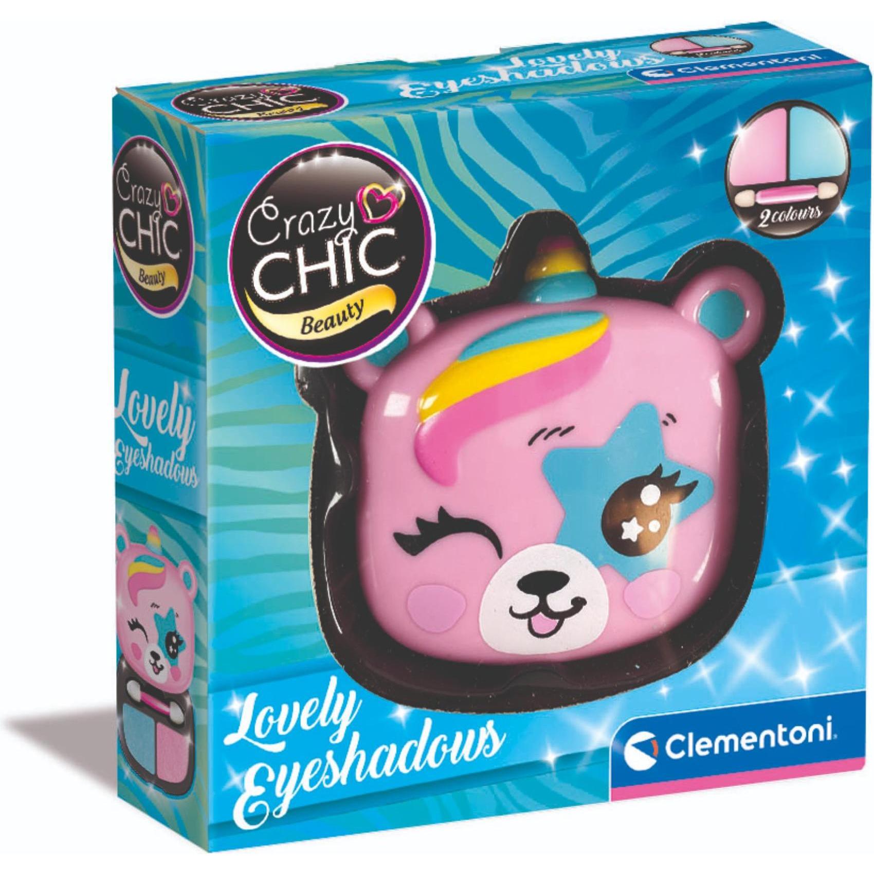 Clementoni 18820 Crazy Chic – Lovely Eyeshadow: Bär, Lidschatten-Make-up, sicher und hypoallergen, K