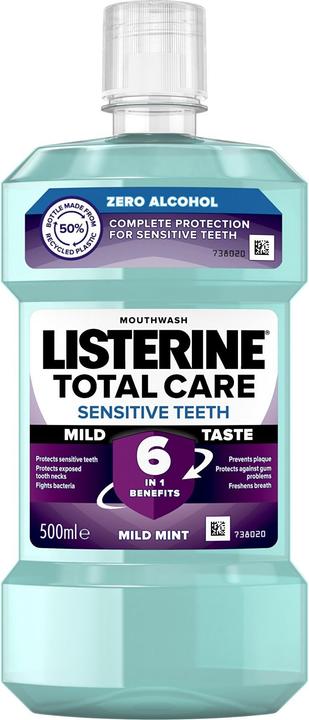 Productafbeelding Listerine Total Care Gevoelige Tanden Mild Smaak Mondwater (500 ml, Mondwater)