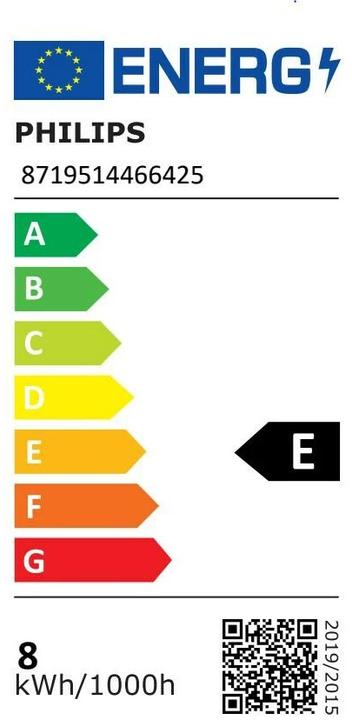 Energie-Label Philips Master LEDtube (G13, 8 W, 1050 lm, 1 x, E)