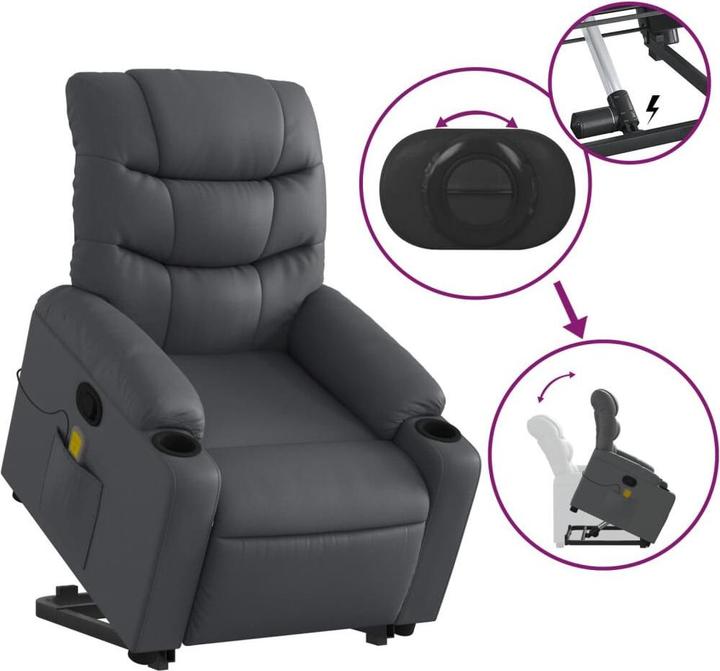 Image du produit vidaXL Massagesessel mit Aufstehhilfe