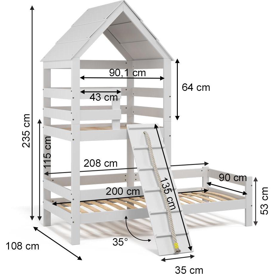 Thumbnail - VitaliSpa, Kinderbett, Teddy (90 x 200 cm)