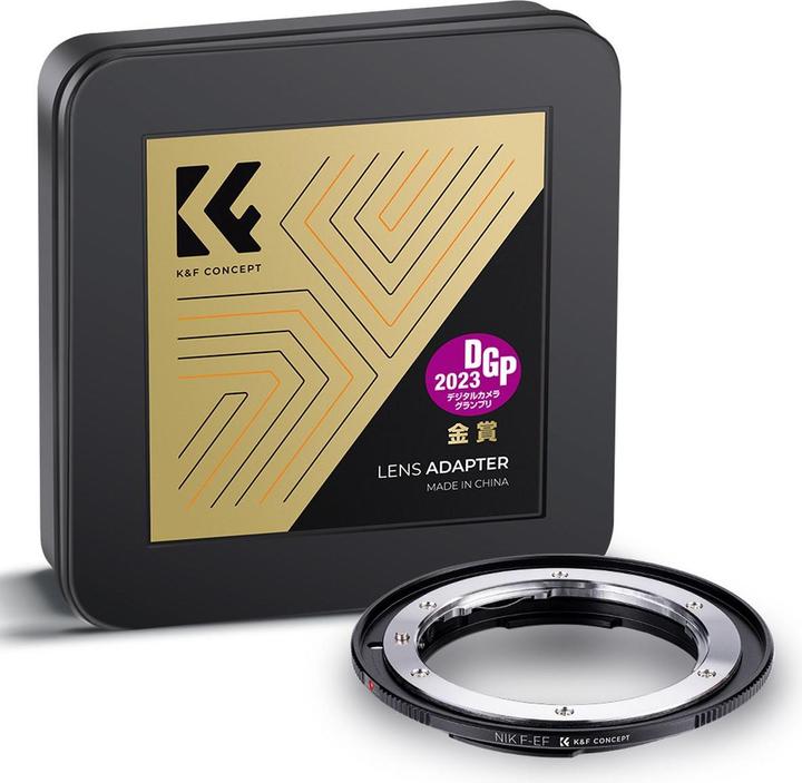 Produktbild K&F Concept High Precision Lens Adapter Mount, NIK-EOS
