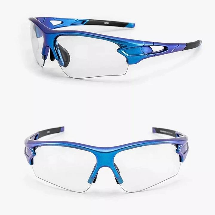 Image du produit Rockbros 10069 lunettes de cyclisme photochromiques UV400 - bleu (Bleu, Bleu)
