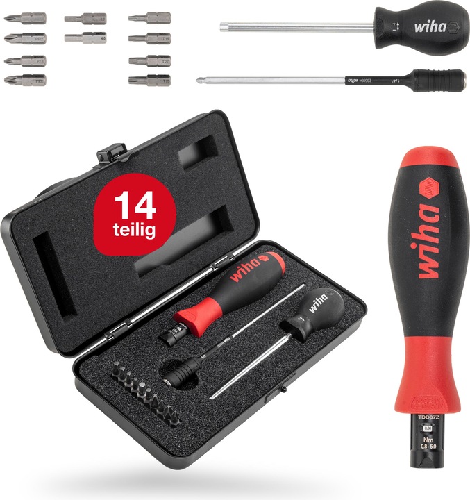 Actual product image Wiha Torque Screwdriver Set (Pin-torx, hexagon)