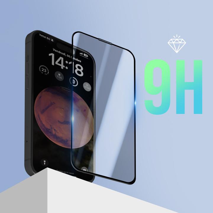 Actual product image Avizar Protective glass film 9H (1 Piece, Apple iPhone 15 Pro)
