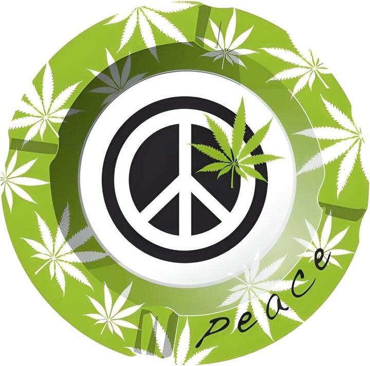 Kulu Metall Aschenbecher Peace 1