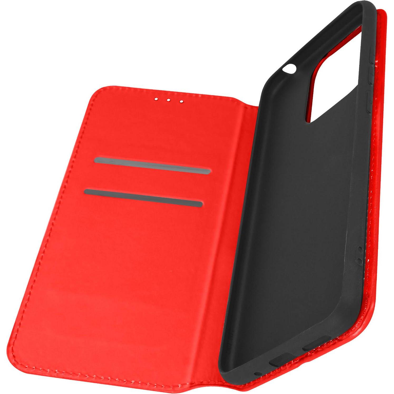 Avizar Classic Edition Klappetui Series (Xiaomi Redmi 10C), Smartphone Hülle, Rot