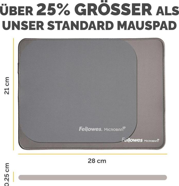 Productafbeelding Fellowes Mausmatte 32x27,5cm grau (XL)
