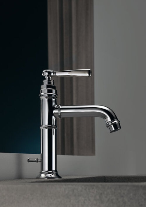 Actual product image Axor Montreux single lever washbasin mixer 100, pop-up waste, 142mm projection