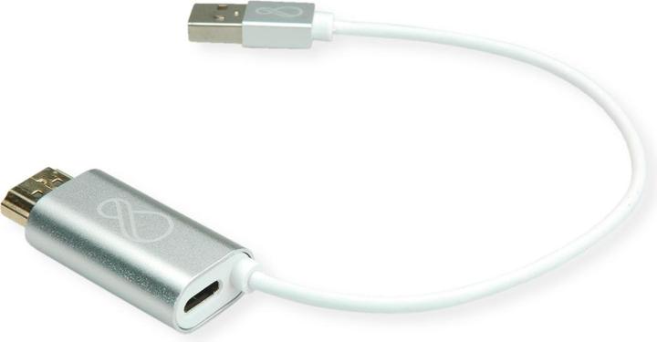 Produktbild Bachmann Ochno Adapter HDMI zu USB-C und USB-A - Adapter - Digital/Daten (USB Typ-C, 25 cm)