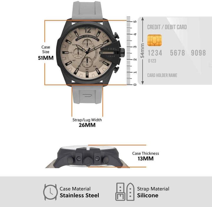 Immagine prodotto Diesel Mega Capo (Cronografo, 51 mm)