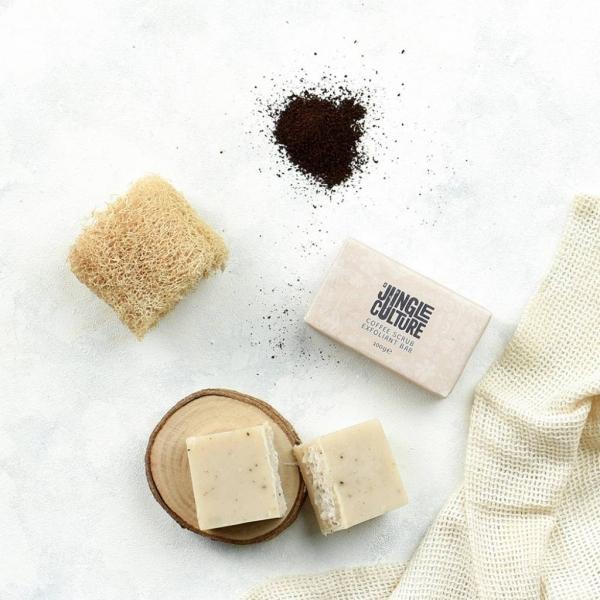 Actual product image Jungle Culture - Coffee Scrub - Natural Exfoliating Body Soap, Zero Waste (Exfoliating soap, Hard soap)