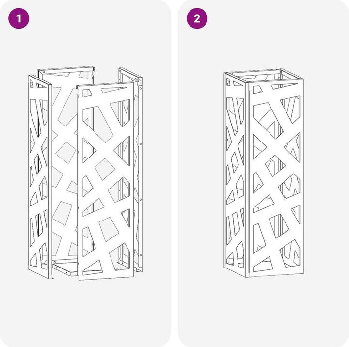 Immagine prodotto vidaXL Portaombrelli giallo senape in metallo medio sottile