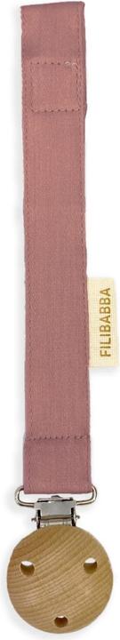 Actual product image Filibabba Pacifier holder with velcro closure - Blush