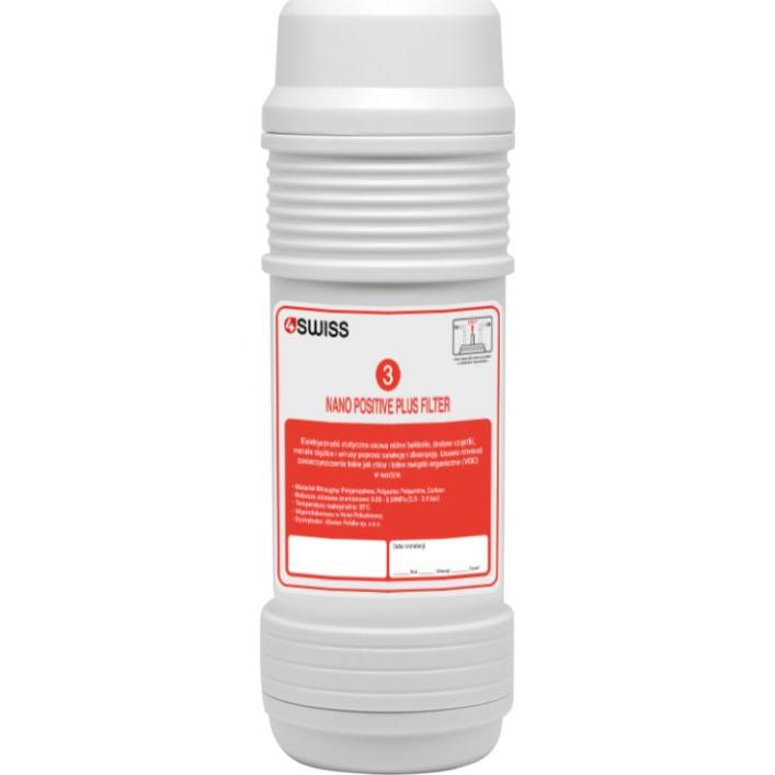 4Swiss Nano Positive Filter, Wasserfilter, Weiss