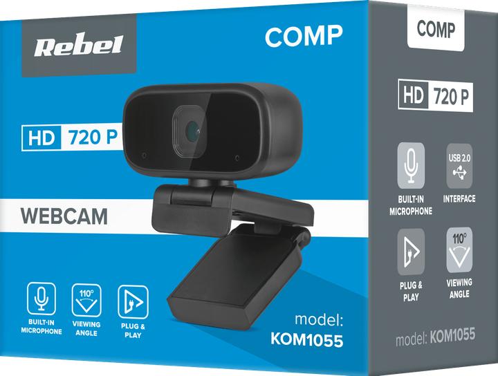 Produktbild Rebel KOM1055 webcam (0.90 Mpx)