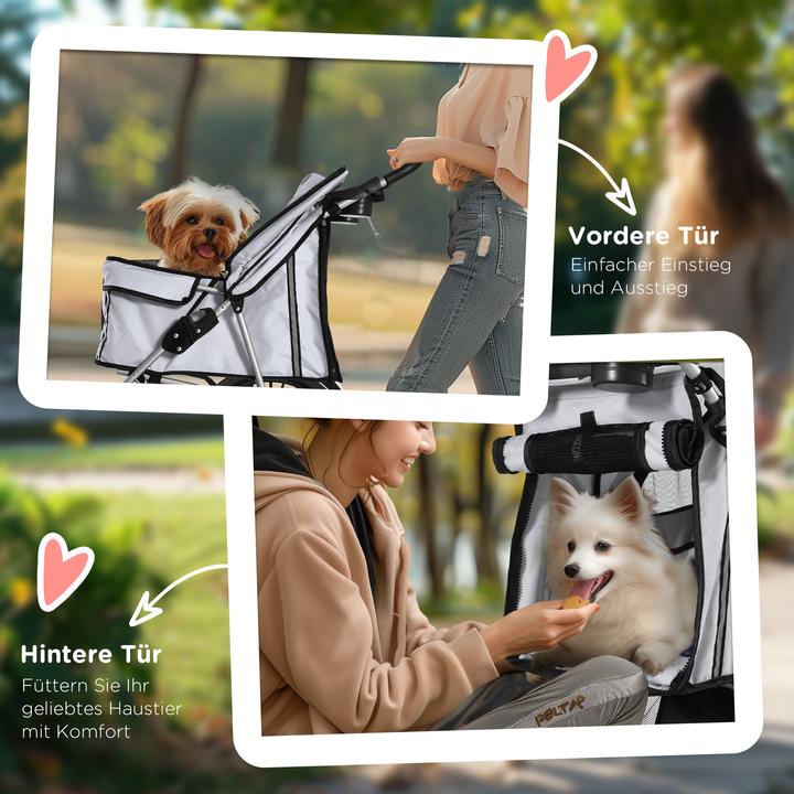 Actual product image PawHut Dog trolley with grid (Dog, Foldable)