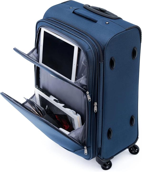 Actual product image Beibye Leichter Stoffkoffer mit Dehnungsfuge für Handgepäck (45 l)