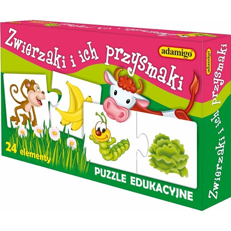 Adamigo Puzzle Haustiere und Leckereien (24 Teile)