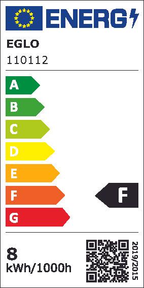 Label énergétique EGLO AMBER G200 (E27, 806 lm, 6x)