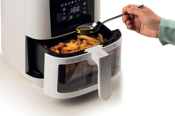 Immagine prodotto Ariete 4626 Airy Fryer 6L, Friggitrice ad aria, 1300 W, Capacità 6L, Capacità di cottura 2,5kg, 8 pr