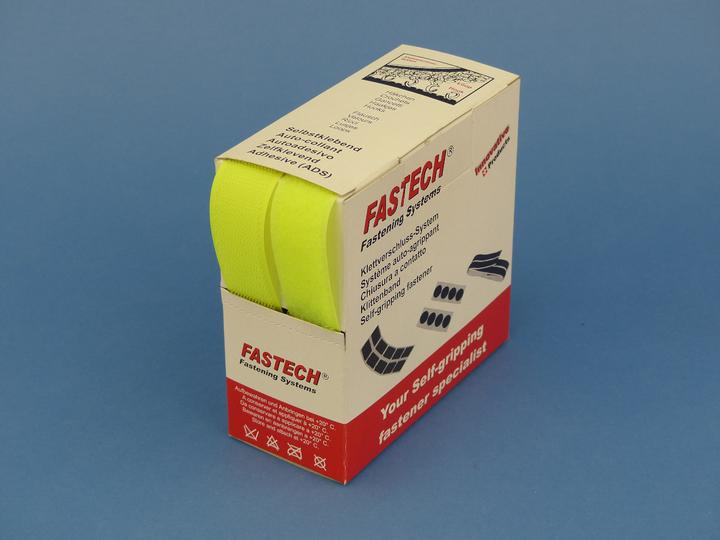 Produktbild Fastech Klettband-Box Neongelb (25 mm)