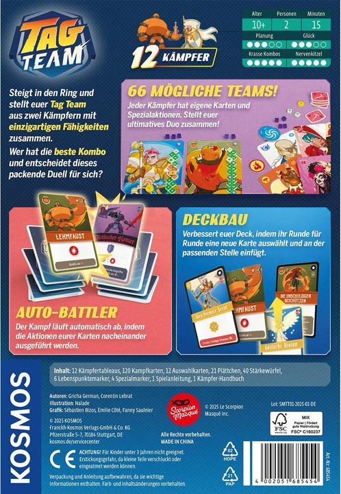 Produktbild Kosmos Tag Team (Deutsch, 2 Spieler)
