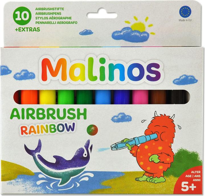 Malinos Blopens Airbrush-Stifte Rainbow (Mehrfarbig, 10 x)