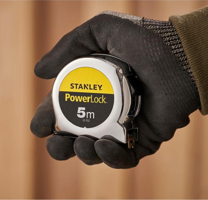 Actual product image Stanley Tape dimensions POWERLOCK 5 mx 19 mm ABS (5 m)