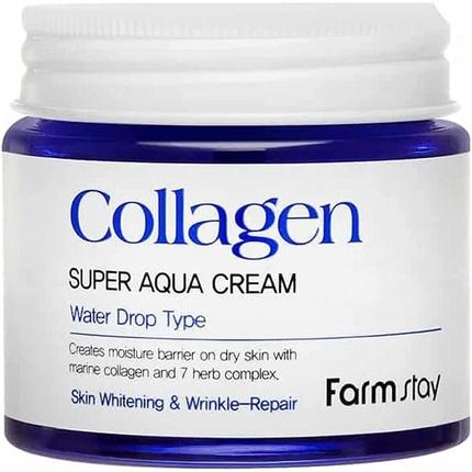 Farm Stay, Bodylotion, FARMSTAY Collagen Super Aqua Cream kolegenowy krem intensywnie nawadniający Water Drop 80ml (Körp...