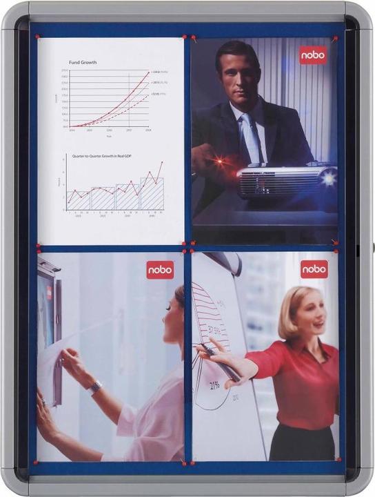 Image du produit Nobo Vitrine d'affichage Premium Plus intérieur feutre (Tableau d'affichage, 53.20 x 69.20 cm)