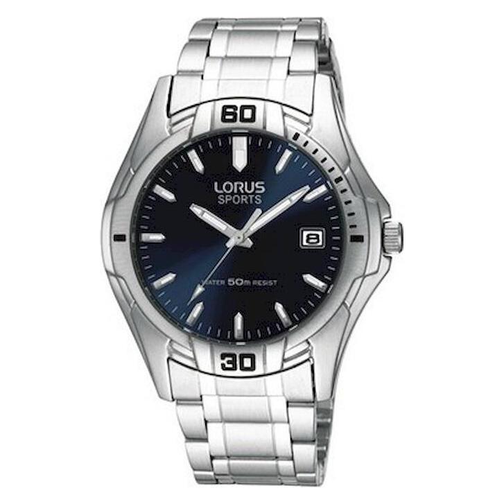 Lorus, Armbanduhr, RXH93EX9, Blau, Silber, (Analoguhr, 40 mm)