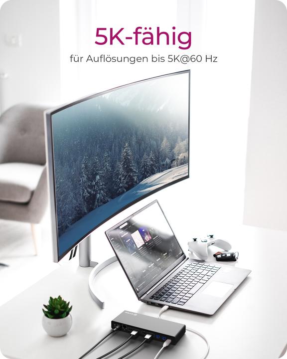 Actual product image Icy Box IB-DK2245AC (USB-C, 13 ports)