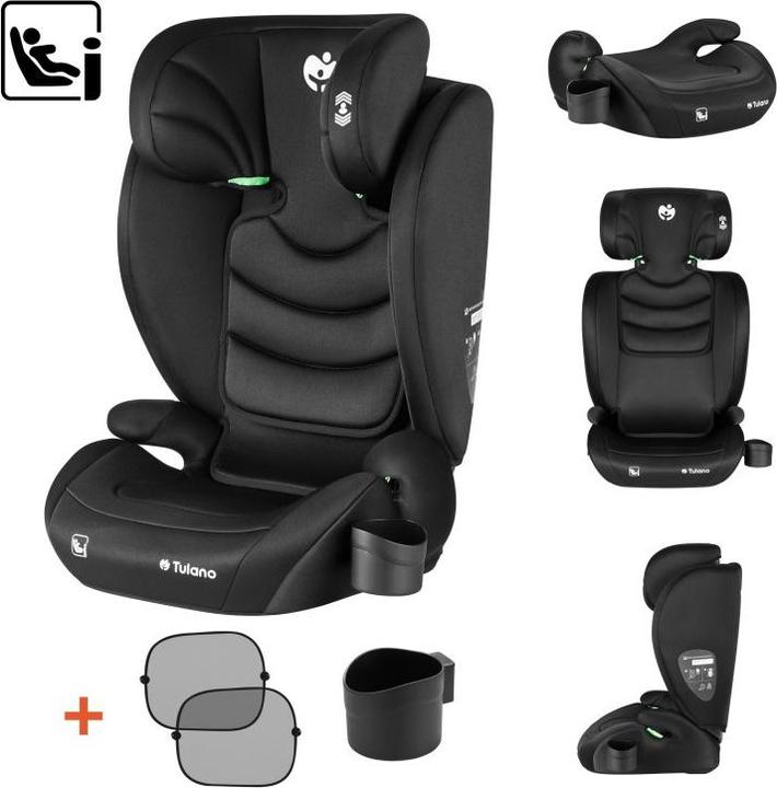 Productafbeelding Tulano Joy 20 Autositz Schwarz (Kinderzitje, Zitverhoger)