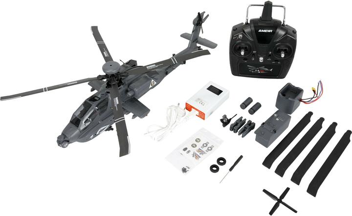 Image du produit Amewi Apache AH-64D CP Helikopter 6G/3D RTF grau