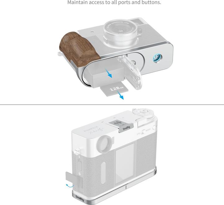 Actual product image SmallRig L-Winkel mit Holzgriff, Detailfarbe: Silber