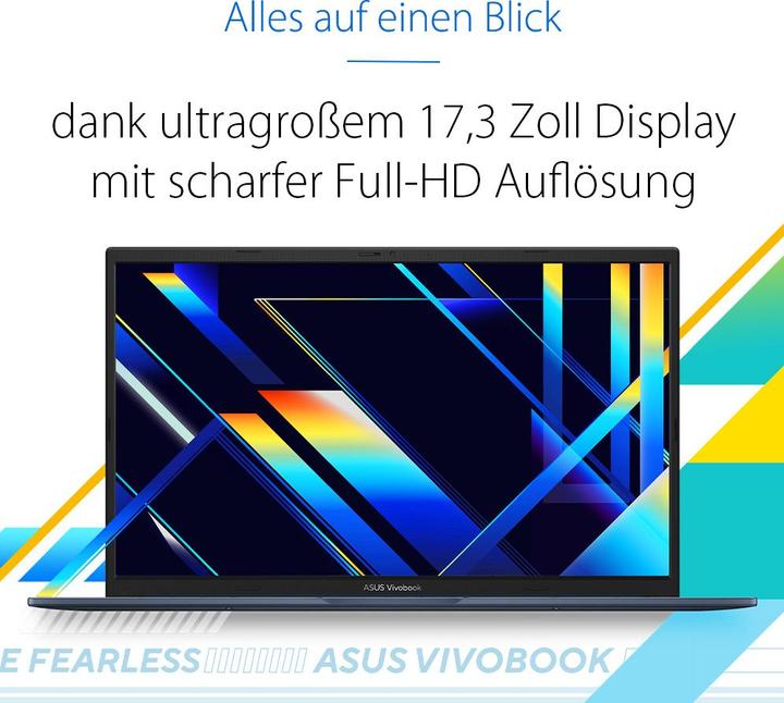 Image du produit ASUS VivoBook 17 (17.28", 1000 Go, 17.18 Go, DE, Intel Core 5 120U)