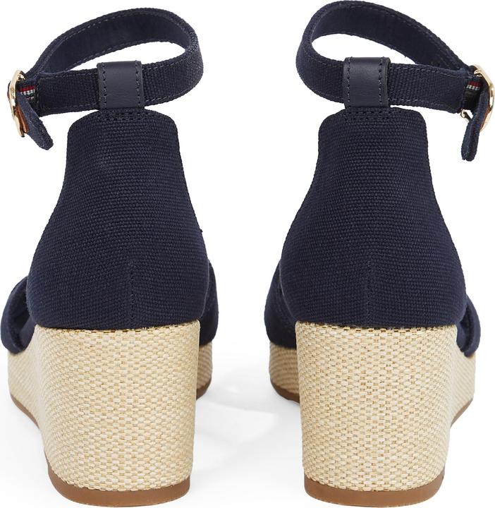 Actual product image Tommy Hilfiger Flag Criss-Cros Mid Wedge Espad (40)