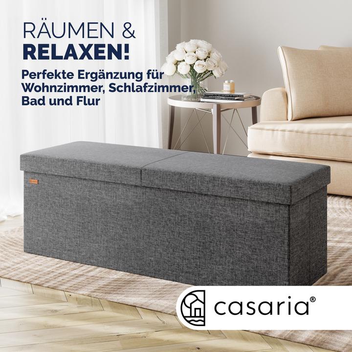 Produktbild Casaria Sitztruhe mit Stauraum (115 cm)