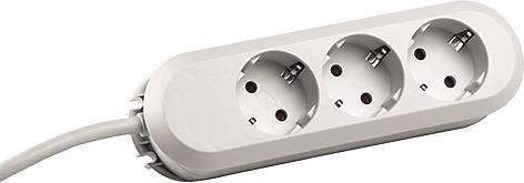 Actual product image Bachmann SMART power strip 3-fold white 5.0 m 387.272 SMART 3xSchutzkontakt white power, without switch, Zu (3 x, CEE 7/3, 5 m)