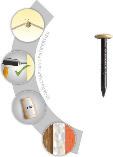 Productafbeelding Tox Beeldnagel Home Classic (20 Pcs., 25 mm)