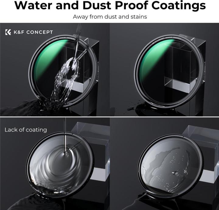 Productafbeelding K&F Concept Concept Nano X No Fork ND8-128 magneetfilter - 72 mm (72 mm, ND / grijsfilter)