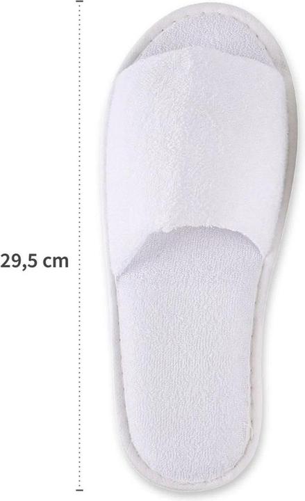 Produktbild Hygonorm Einweg Hotelslipper aus Baumwolle | vorne geschlossen | mit Noppen (29.5)