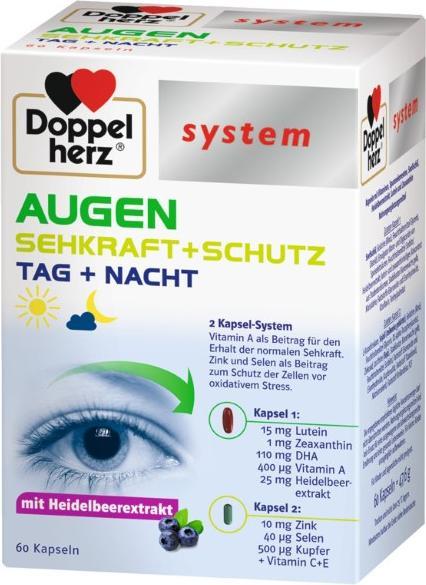 Doppelherz system EYES SEE STRENGTH + PROTECTION, 60 capsules (60 Piece, Capsules)