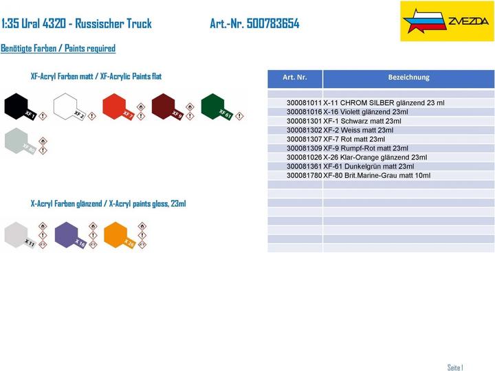 Produktbild 1:35 Ural 4320 - Russischer Truck