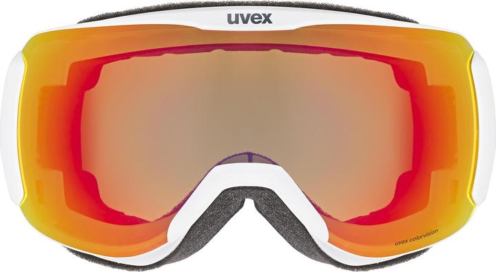 Produktbild Uvex Sports uvex Downhill 2100 CV Planet Skibrille (Farbe: 1030 white, mirror scarlet/colorvision green (S2))