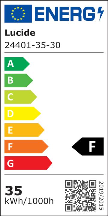 Label énergétique Lucide Tubule (600 lm)