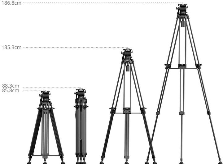Produktbild SmallRig FSD14 FreeSpeed Hochleistungs-Stativ aus (Kunststoff, Metall)