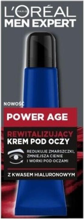 Image du produit L'Oréal Paris L'Oréal Men Power Age Crème pour les yeux 15Ml (Soin des yeux Sérum, 15 ml)